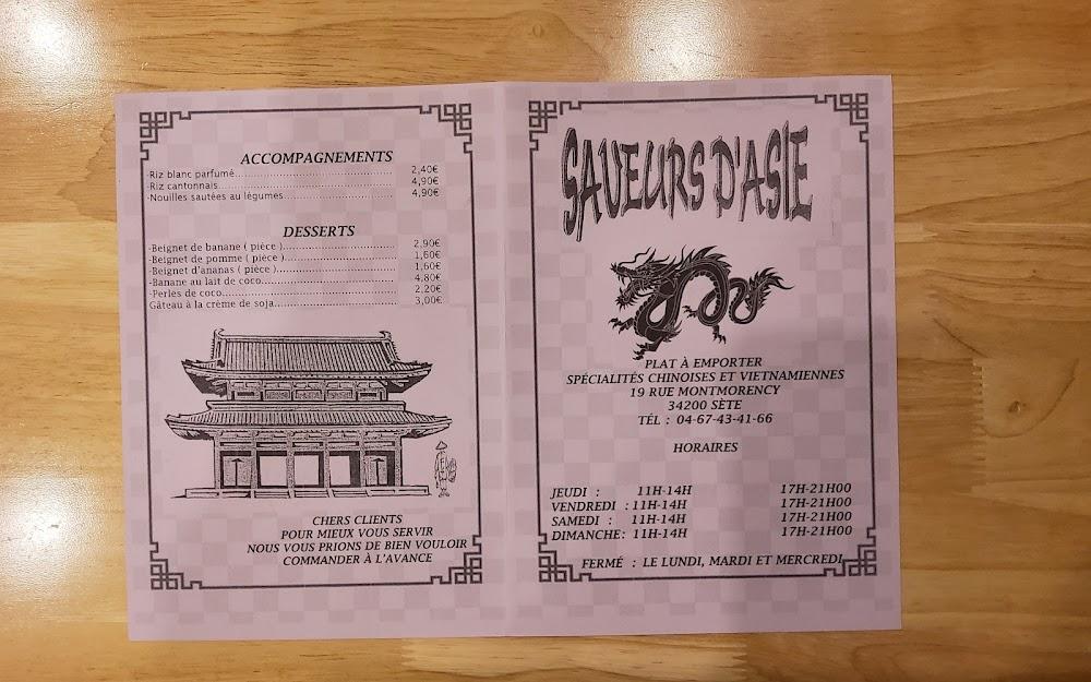 Saveurs d'Asie - Menu Image 2